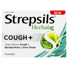 Strepsils Herbal Cough Lozenges Fresh Menthol