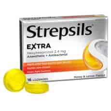 Strepsils Extra Honey and Lemon  Flavour Anaesthetic Lozenges