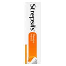 Strepsils Sore Throat Relief 
Orange Flavour Lozenges